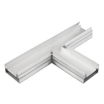 Угол STRETCH-S-50-CEIL-CENTER-T90 тройной (GAMMA50) 046878 - Угловой Т-образный соединитель 90 градусов профиля STRETCH-S-50-S-CEIL-CENTER-2000 (GAMMA50). Цена за штуку.