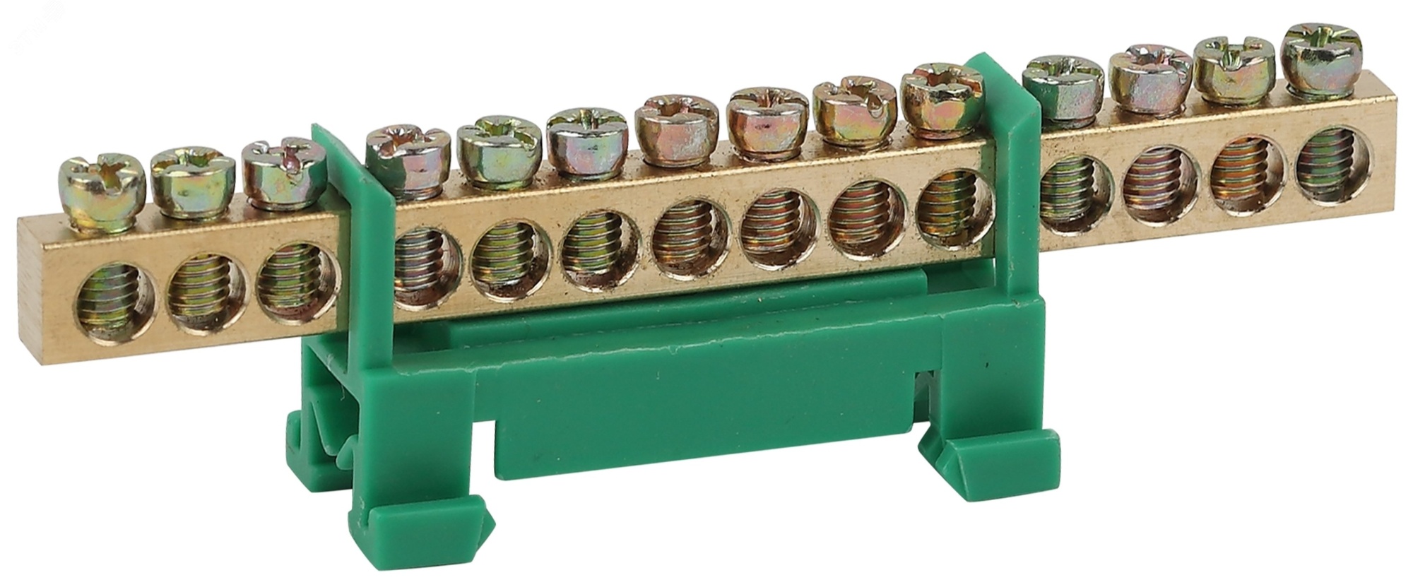 Шина NO-222-82-1 PE земля в изоляторе типа стойка ШНИ 6х9-14-Д-Зеленый Б0044131