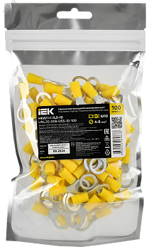 Наконечник НКИ 5,5-10 кольцо 4-6мм (100шт/упак) IEK UNL20-006-D55-10-100
