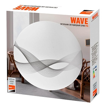 Светильник светодиодный декоративный PPB Wave 32Вт 4000К IP20 d320х60 настенно-потолочный бытовой 5024663