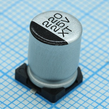 TS13C11C471MJT000R - Конденсатор алюминиевый электролитический 16В 470мкФ ±20%, SMD 8*10.5мм 250мА 2000ч, -55…+105°C