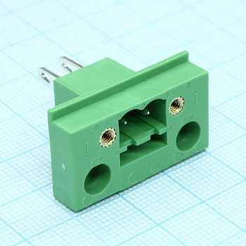 2CDGB-5.08-02P-14-00A(H) - Блок клеммный соединительный на панель 2 контакта серия  2CDGB-5.08