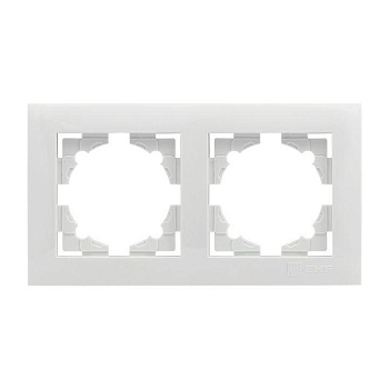 Рамка 2-м Валенсия бел. PROxima EWM-G-302-10