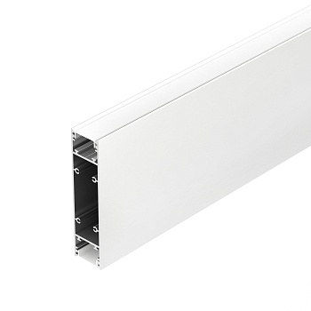 Профиль SL-LINE-25100-DUAL-2500 WHITE 043112 - Алюминиевый профиль для светодиодных лент и линеек, свечение вверх и вниз. Цвет - белый RAL9003 (порошковая окраска). Габаритные размеры (LхWхH): 2500x25x100 мм. Ширина площадки для ленты 12 мм. Экраны, заглу