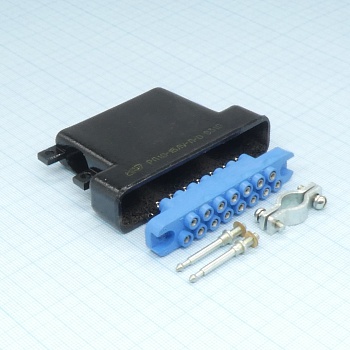 РП10-15 ЛУ-П-О розетка с/к - Соединитель  низкочастотный, прямоугольный, внутреннего монтажа угловой