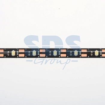 Лента светодиодная 5В, SMD2835, 4,8Вт/м, 60 LED/м, 6500K, 8мм, 1м, с USB коннектором, черная, IP65 141-385