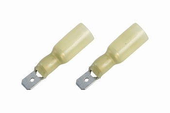 Клемма плоская изолированная термоусаживаемая РПи-п-т 6.0-(6.3)/РпИп-т 6-7-0,8 штекер 6.35 мм 4-6 мм2 желтый 08-0354