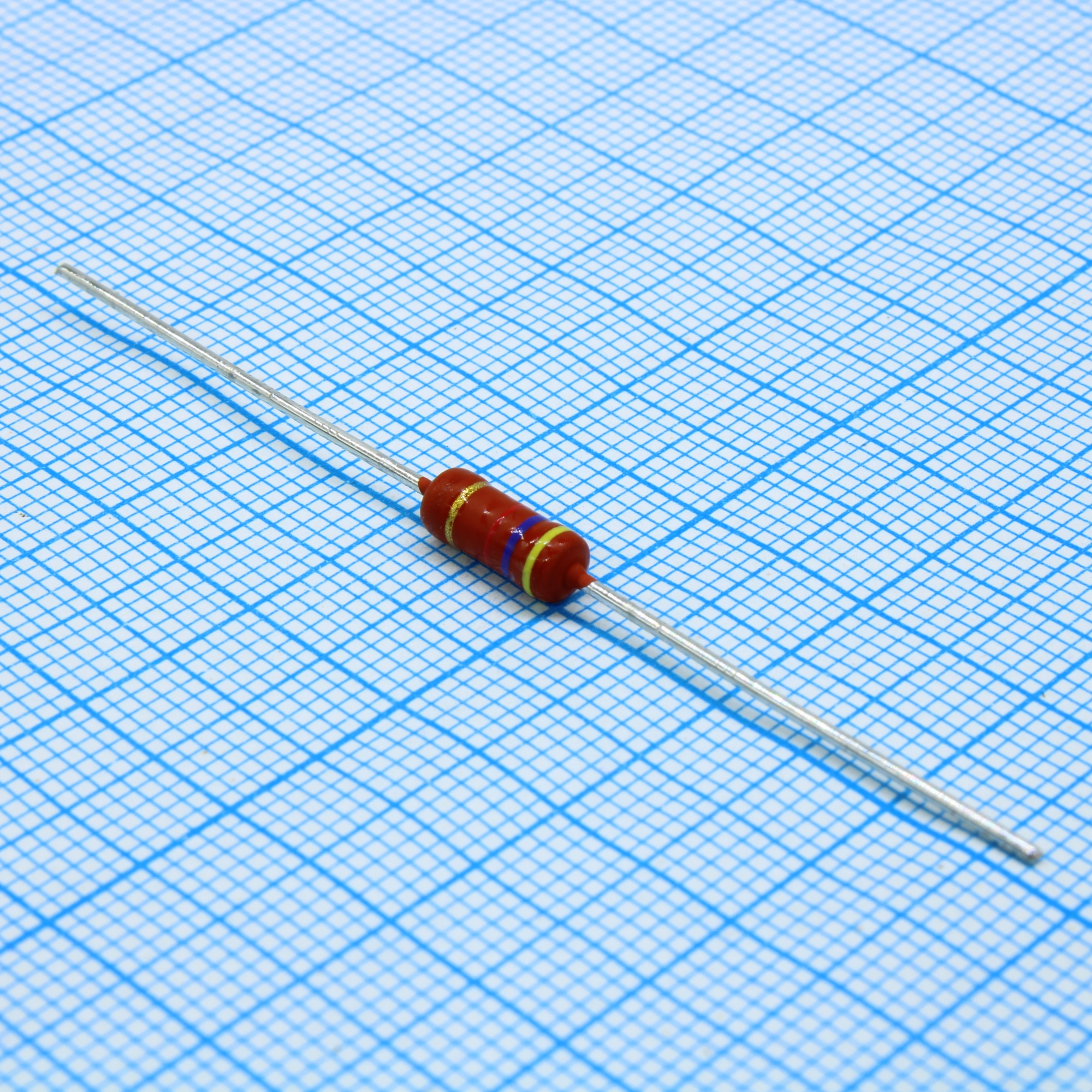 PR02000204701JR500 - Резистор металлопленочный 4.7кОм ±5% 2Вт ±250ppm/°C конформный аксиальный автомобильного применения лента на катушке