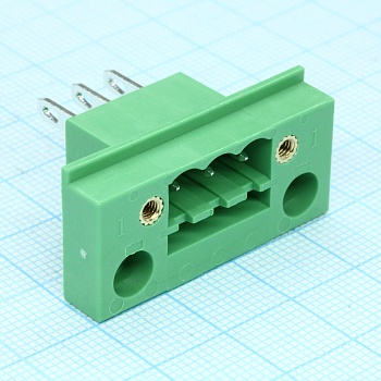 2CDGB-5.08-03P-14-00A(H) - Блок клеммный соединительный на панель 3 контакта серия  2CDGB-5.08