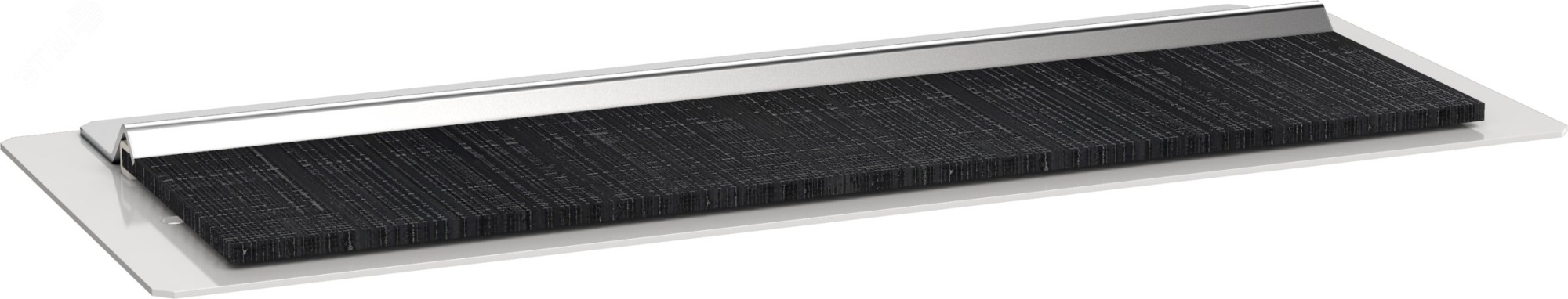 Ввод щеточный кабельный 180х55мм для шкафа 10" LINEA WS серый BE35-180-55M-LWS