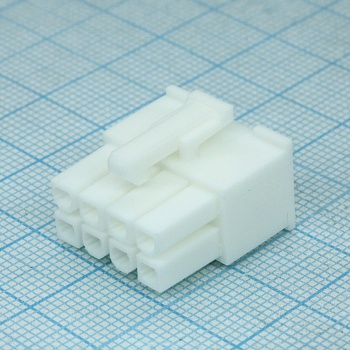 39012085 - Корпус разъема,  Гнездо, 8 конт.(2х4) шаг 4.2 мм Серия Mini-Fit