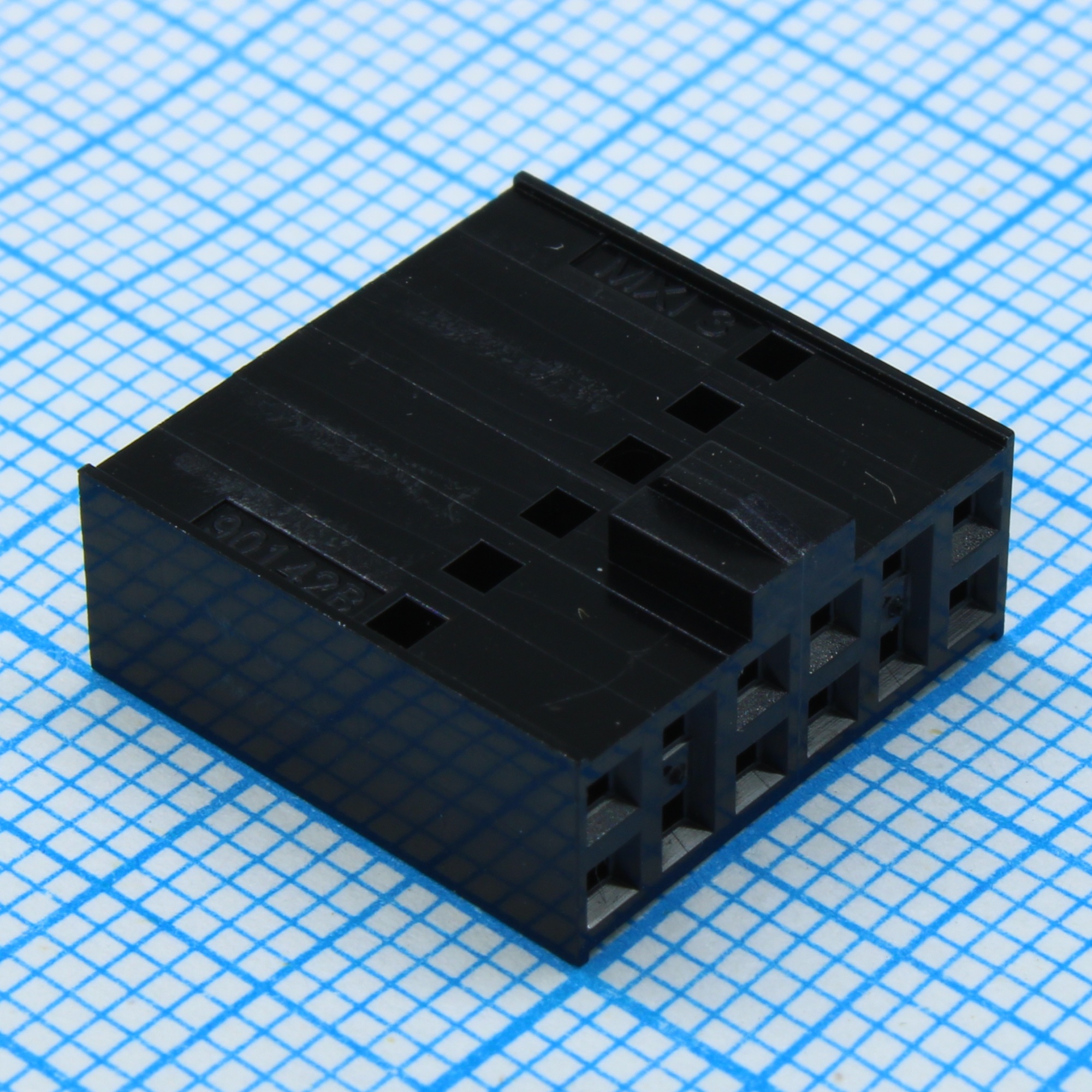 901420012 - Корпус разъема двухрядный 12 контактов 2.54мм гнездо монтаж на кабель серия C-Grid IIIї пакет