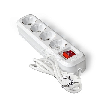 Удлинитель 4х2м S-304 с заземлением с выключателем ПВС 3х1 9634419