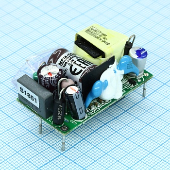 MFM-05-3.3 - AC-DC med, 4.1Вт, вход 80...264В AC 47...440 Гц, выход 3.3В/1.25А, изоляция 4000В AC, без корпуса 42х22.3х20.5мм, -40...+85°C