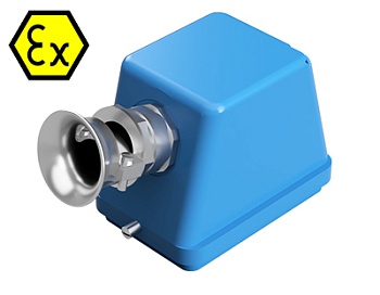 Крышка разъема Ex 70.350.4836.3 - Крышка разъема на кабель, типоразмер 48B, взрывозащищита, без уплотнителя, 1 кабельный ввод M32x1,5, с разгрузкой на изгиб, IP54, с боковым расположением, без защелки (упоры под одну защелку), материал корпуса: цинковый с