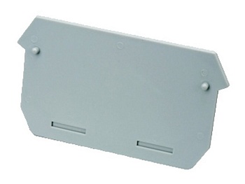 Торцевая крышка G-JUT1-4/2-2 - Торцевая крышка для клемм JUT1-4/2-2, цвет: серый