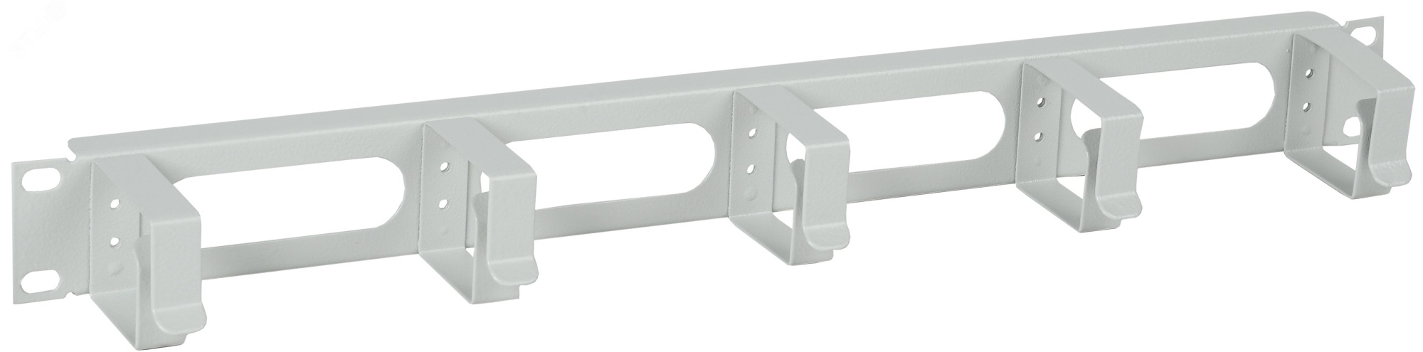 Органайзер кабельный 19дюймов 1U 5 колец серый CO35-1M5RM