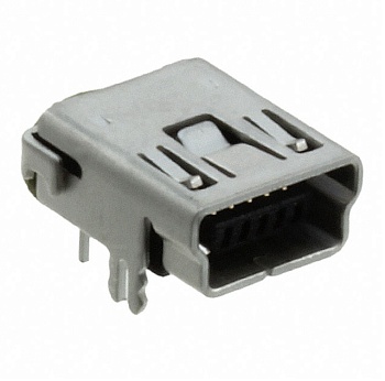 1734510-1 - Разъем USB, Тип B, USB 2.0, розетка, 4 контакта, SMD