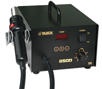 QUICK 850D ESD - Термовоздушная паяльная станция 100°C-480°C компрессорного типа