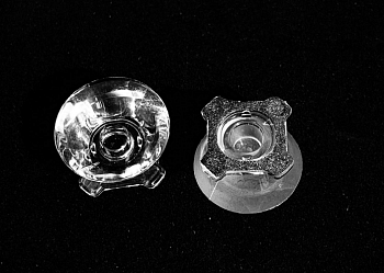 ALS21D10G - Линза с клеевой основой для светодиода 3535/3030, эфф=93%,  ~10°,  21.58 mm  H:11.4mm, PMMA