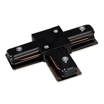 Коннектор тройной LGD-2TR-CON-T-BK (C) 022777 - Т-образный черный коннектор для соединения 2TRA (на 2 провода) треков LGD. Без возможности подвода питания. 105х70х15мм. При использовании с треками и аксессуарами другой серии возможно отличие по цвету.