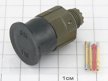 Розетка СНЦ144К-3/9РО11-CWК "5"