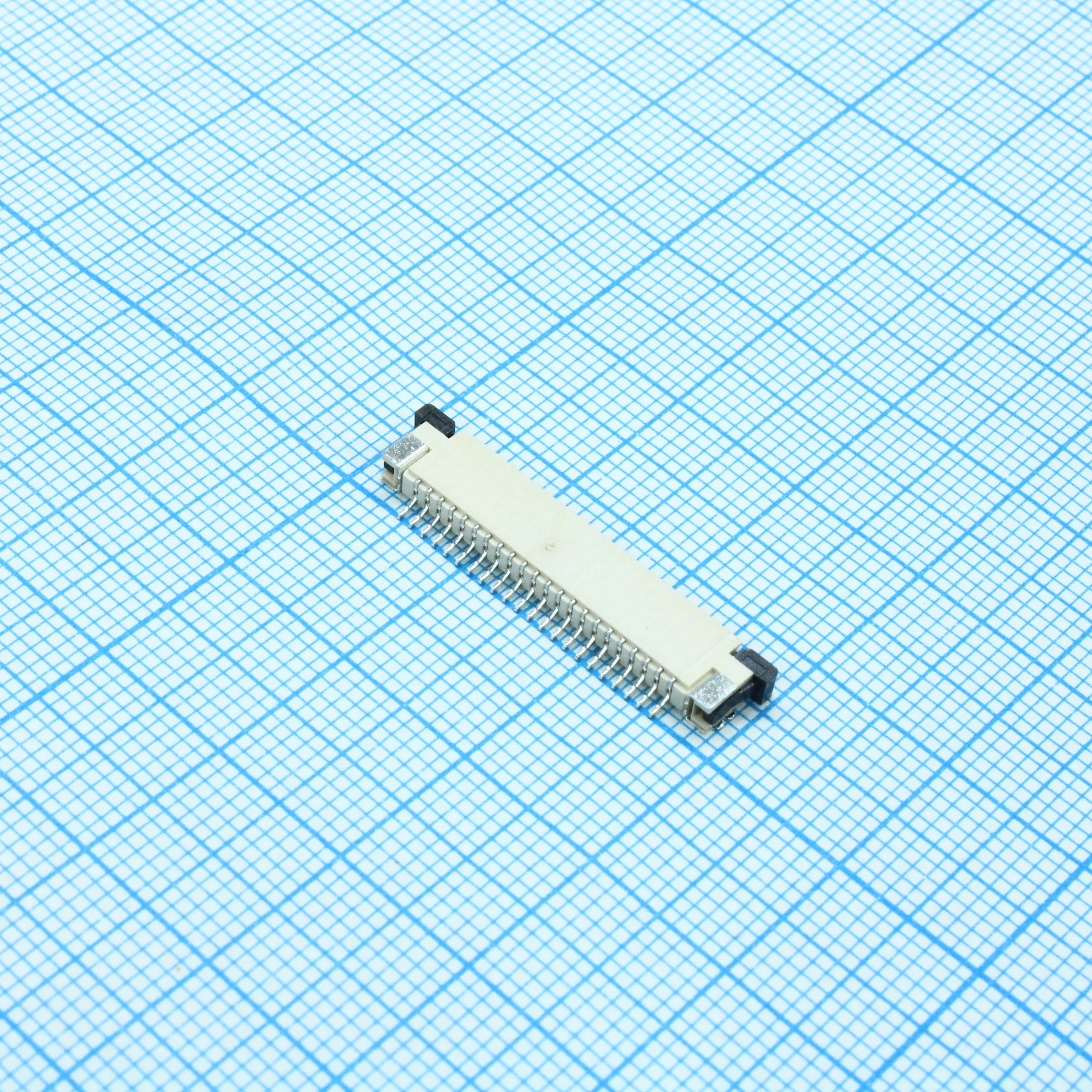DS1020-07-22VBT1B-R - FPC разъем для шлейфа на плату, поверхностный монтаж 22pin, шаг 1.00мм (контакты сверху)