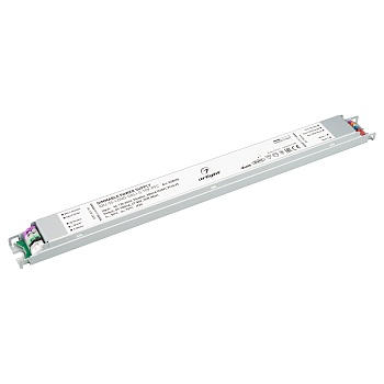 Блок питания ARJ-55-LONG-DALI-0-10V-PFC (56W, 700mA) 028455 - Диммируемый источник тока по протоколу DALI, стандарту 0-10 В с гальванической развязкой для светильников и мощных светодиодов. Входное напряжение 120-240 VAC. Выходные параметры: 47-80 В, 700 