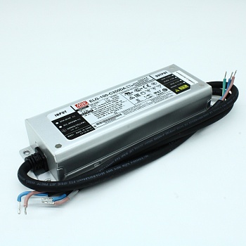 ELG-100-C350DA-3Y - AC-DC, 100.1Вт, IP65, вход 100…305В AC, 47…63Гц/142…431В DC, ККМ, выход 143…286В/350мА, изоляция 3750В AC, в кожухе 199х63х35.5, -40…+70°С, DALI димминг, с проводом заземления