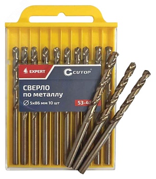Сверло по металлу Cutop EXPERT, 5х86 мм (10 шт) 53-483
