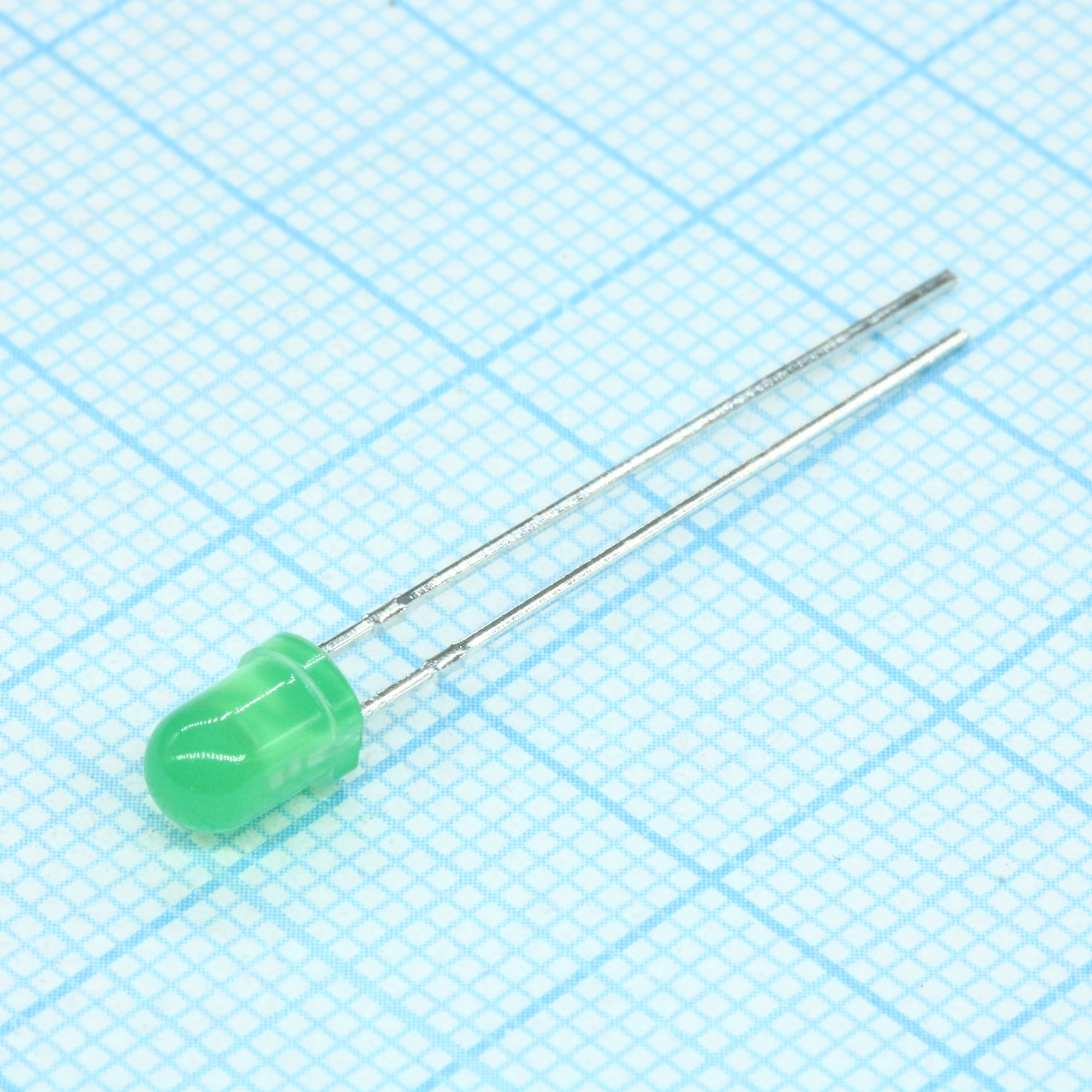 L-43GD - Светодиод 4мм/зеленый/568нм/8-16мкд/80°