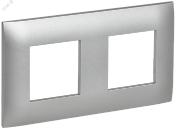 SKANDY Рамка 2-местная SK-F02S серебряный IEK SK-M22-K23