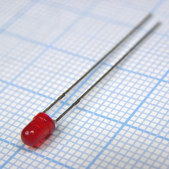 L-934LID - Светодиод 3мм/красный/625нм/0.7-3мкд/60°/2мА