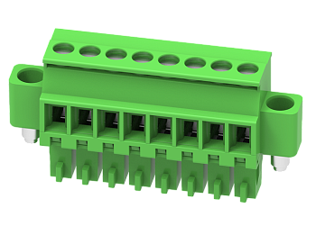Розеточный разъем на кабель MC-RE3.5V21C-K-0001 - Розеточный разъем, угловой, на кабель, шаг: 3.5 мм, 21 полюс, фиксация провода винтовая, исполнение: с монтажными фланцами, 160V, 8A, цвет: зеленый Розеточный разъем на кабель MC-RE3.5V21C-K-0001 - Розеточный разъем, угловой, на кабель, шаг: 3.5 мм, 21 полюс, фиксация провода винтовая, исполнение: с монтажными фланцами, 160V, 8A, цвет: зеленый