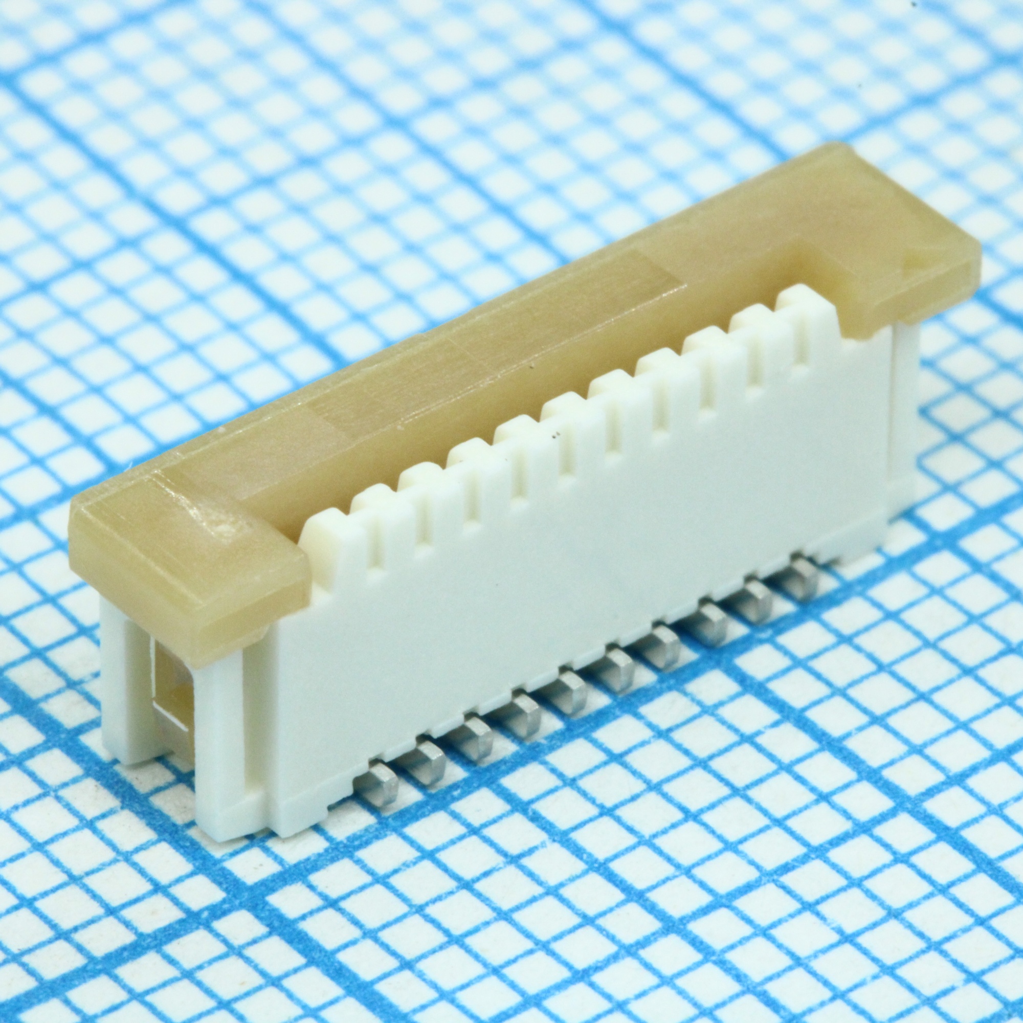 526101033 - Разъем для плоского шлейфа 10 контактов 1.0мм поверхостный монтаж