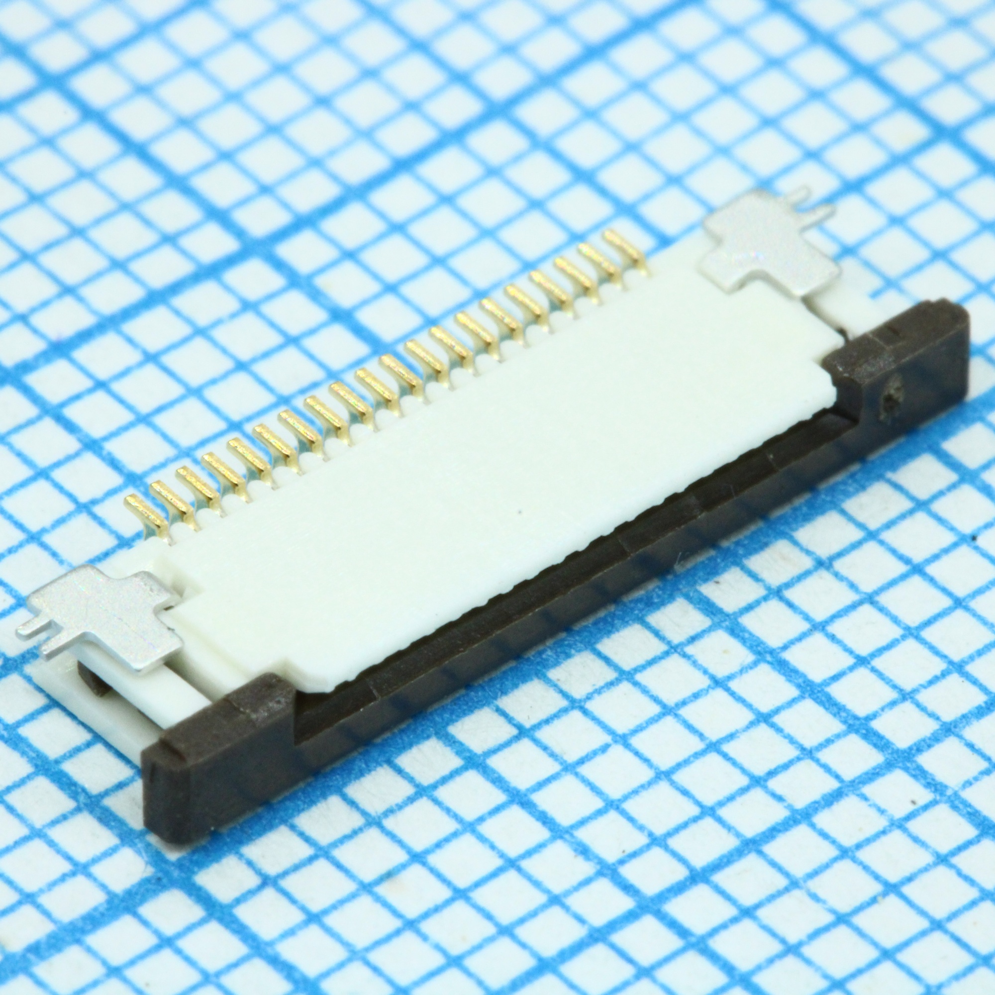 527462071 - Разъем для плоского шлейфа на печатную плату 20 контактов 0.5мм угловой для поверхностного монтажа лента на катушке