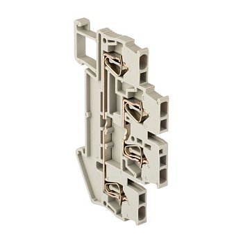 Колодка клеммная пружинная двойная JXB-ST-1.5 17.5А серая PROxima plc-jxb-st-1.5-4-2