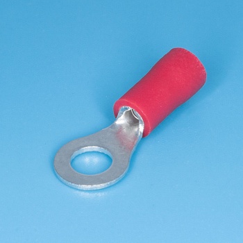 TRI-1.25-4 - Клемма тип "О" 4.3мм, изолированная, провод 0.25-1.5 (красная)