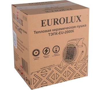 Пушка тепловая электрическая ТЭПК-EU-2000K круглая керамич. нагрев. элемент 67/1/35