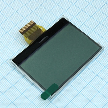 WO12864A1-TFH# - ЖКИ графич, 128 х 64, COG, FSTN Positive/Transfl, подсв. LED Белая, VDD = 3V, 6 o'cl, -20...+70C