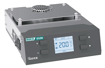 QUICK 853D - Термостол 460Вт, нижний подогрев плат 120°-250°С, цифровое управление