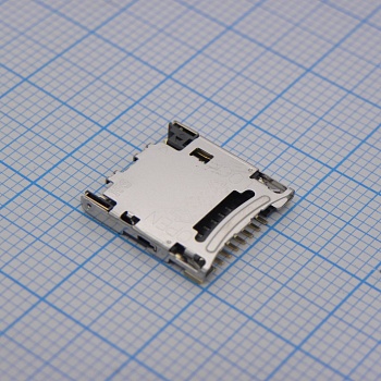 DM3CS-SF - 8 Position SMT Right Angle Gold Finish Micro SD Card Connector