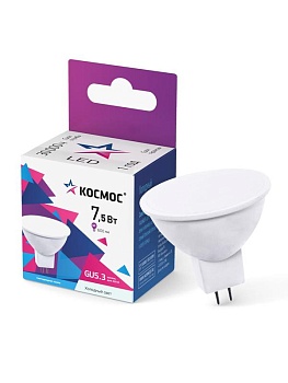 Лампа светодиодная JCDR 7.5Вт 6500К GU5.3 220В LkecLED7.5wJCDRC65