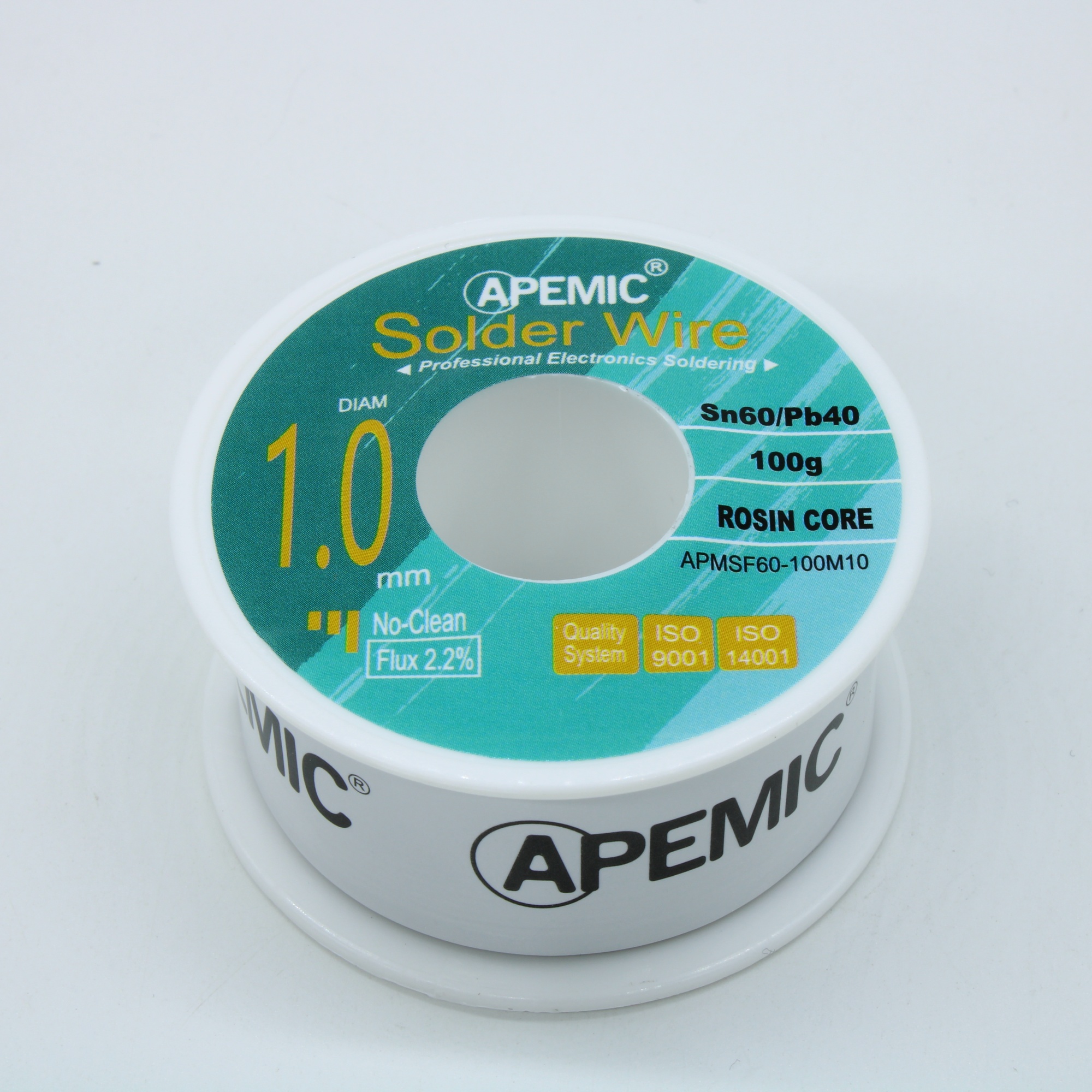 Припой Sn60Pb40 ROL0 1.0мм 100гр - Припой трубчатый оловянно-свинцовый ПОС61 1.0мм 100гр., с флюсом 2.2%