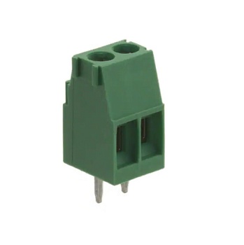 284391-2 - Клеммная колодка типа провод к плате, 3.5 мм, 2 вывод(-ов), 30 AWG, 14 AWG, 2 мм2, Винт