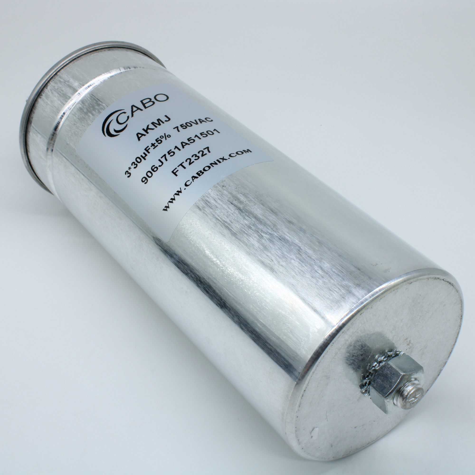 906J751A51501 - Силовой плёночный конденсатор для AC цепей 530В, 3*30мкФ, 3*32А, размер 86*215мм