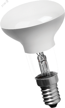 Лампа накаливания зеркальная ЗК 60вт R50 230в Е14 матовая 16982