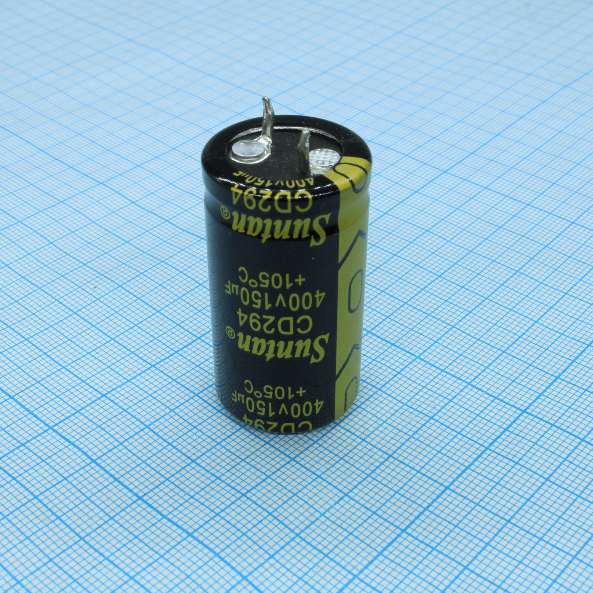 TS13DR2G151MSB0D0R - Конденсатор алюминиевый электролитический с защёлкиваемыми выводами 150мкФ 400В ±20% (22 X 40мм) шаг 10мм  2000час 105°С россыпь