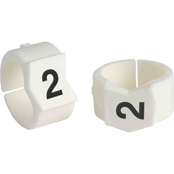 brd133602 - SCN-45-2 клипсы белые, 50шт/упак, для провода 11,2-15,0мм диаметра, легенда 2