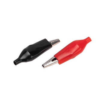 Зажим "крокодил" 5А 56мм в изоляторе (пакет Боб) (уп.2шт) 16-0003-9